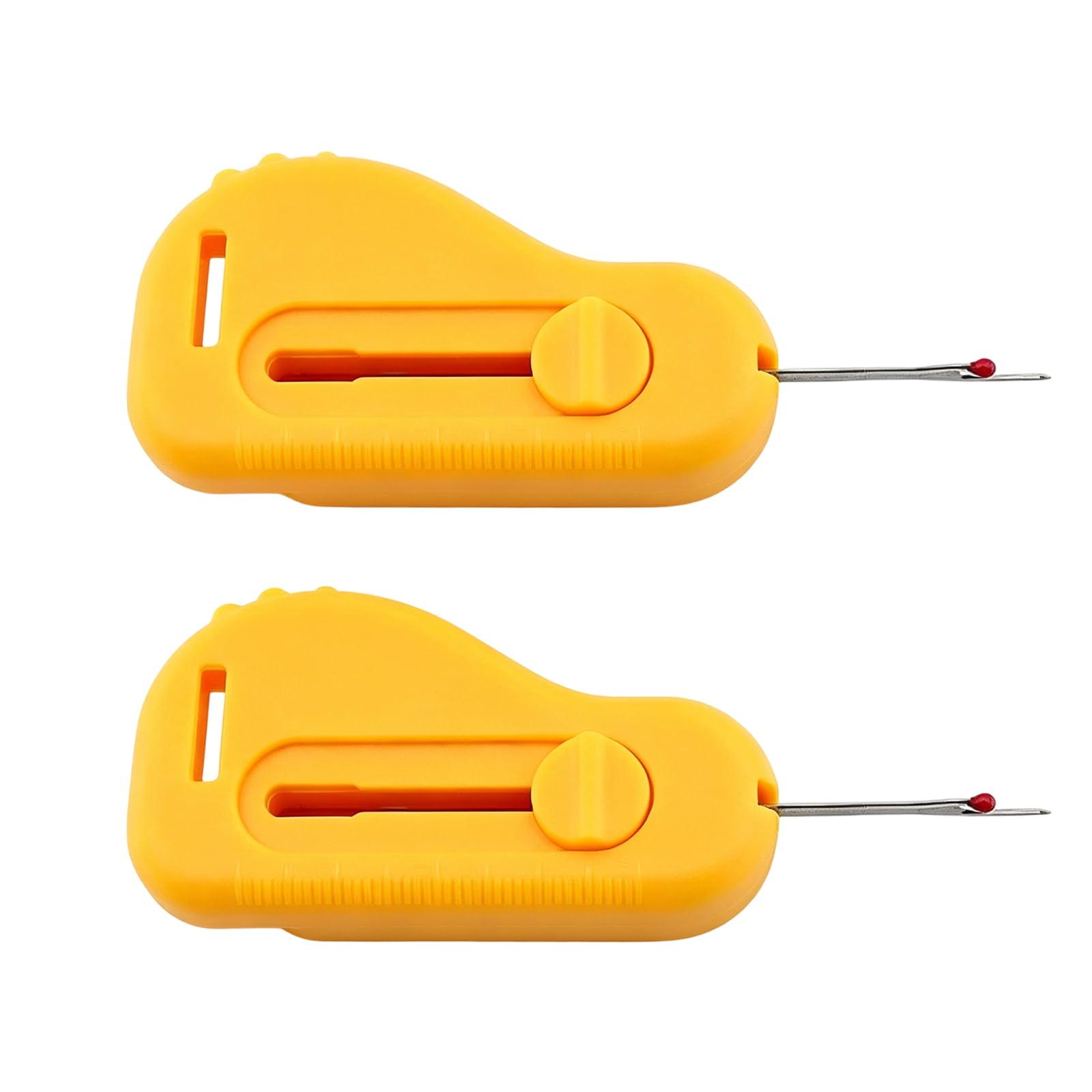 Whoasyst 2Pcs Professional Seam Guide with Thread Remover and Sewing Threading Aid Sewing Guide for Quilting Positioning Hand Assistant