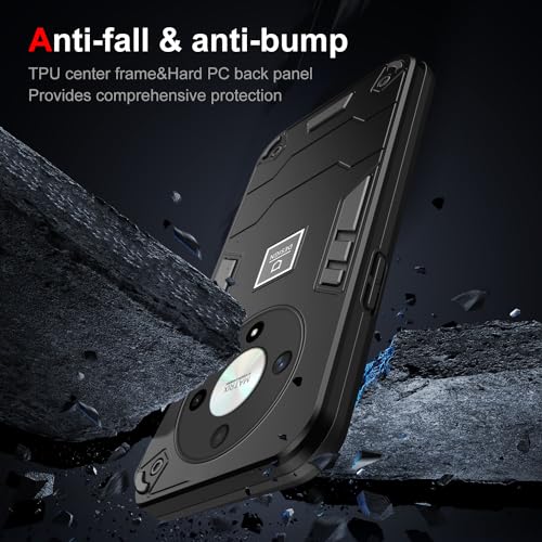 Coque Honor Magic5 Lite et X9a protection double couche noire