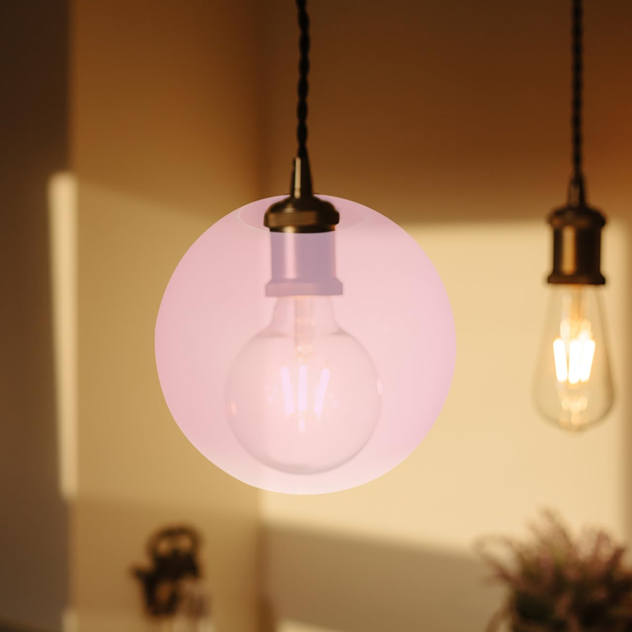 OSALADI Multi-Head Globe Lamp Shade Acrylic Replacement for Pendant Light Ceiling Fixtures Chandeliers Wall Lamps Suitable for Living Room Bedroom Dining - Image 4