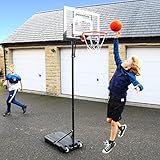 QUICKPLAY Baller Mini Hoop System | Portable Basketball Hoop System with Adjustable Height Pole