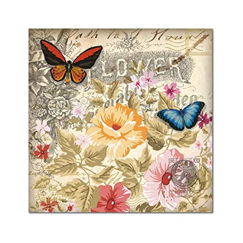 Panneau mural vintage en bois décoration de maison suspendre 40x40