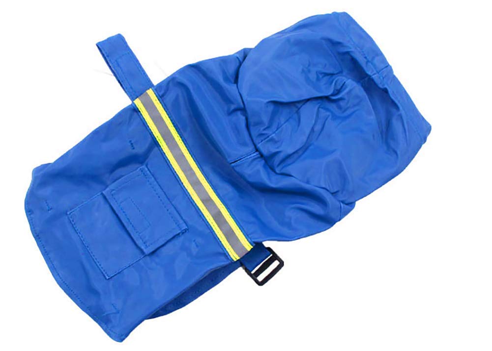 Impermeabile per cani, cappotto per cani da compagnia impermeabile regolabile, impermeabile di sicurezza antivento, impermeabile traspirante per cani di piccola, media e grande taglia (Blue XXX)