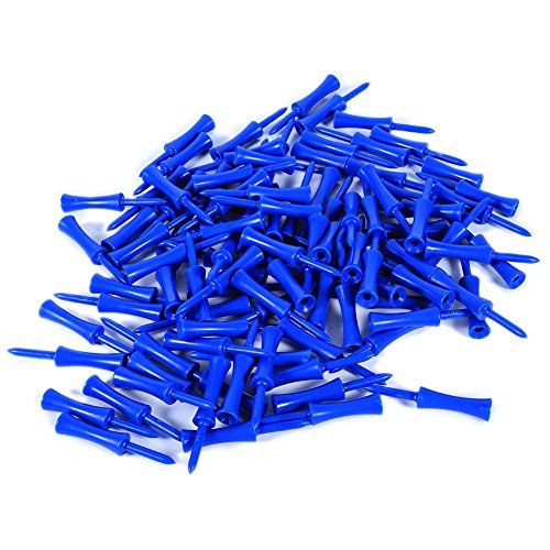 VGEBY 100 Pcs Golf Tees Plastic 68MM Golf Supplies Step Down Golf Tees 3 1 4 Step Down Golf Tees Step Down Golf Tees