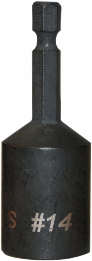 Sammys 8113910 #14 Black Hex Nut Driver for Vertical Rod Anchor Installation, Steel, 2 1/2 in. x 3/4 in.