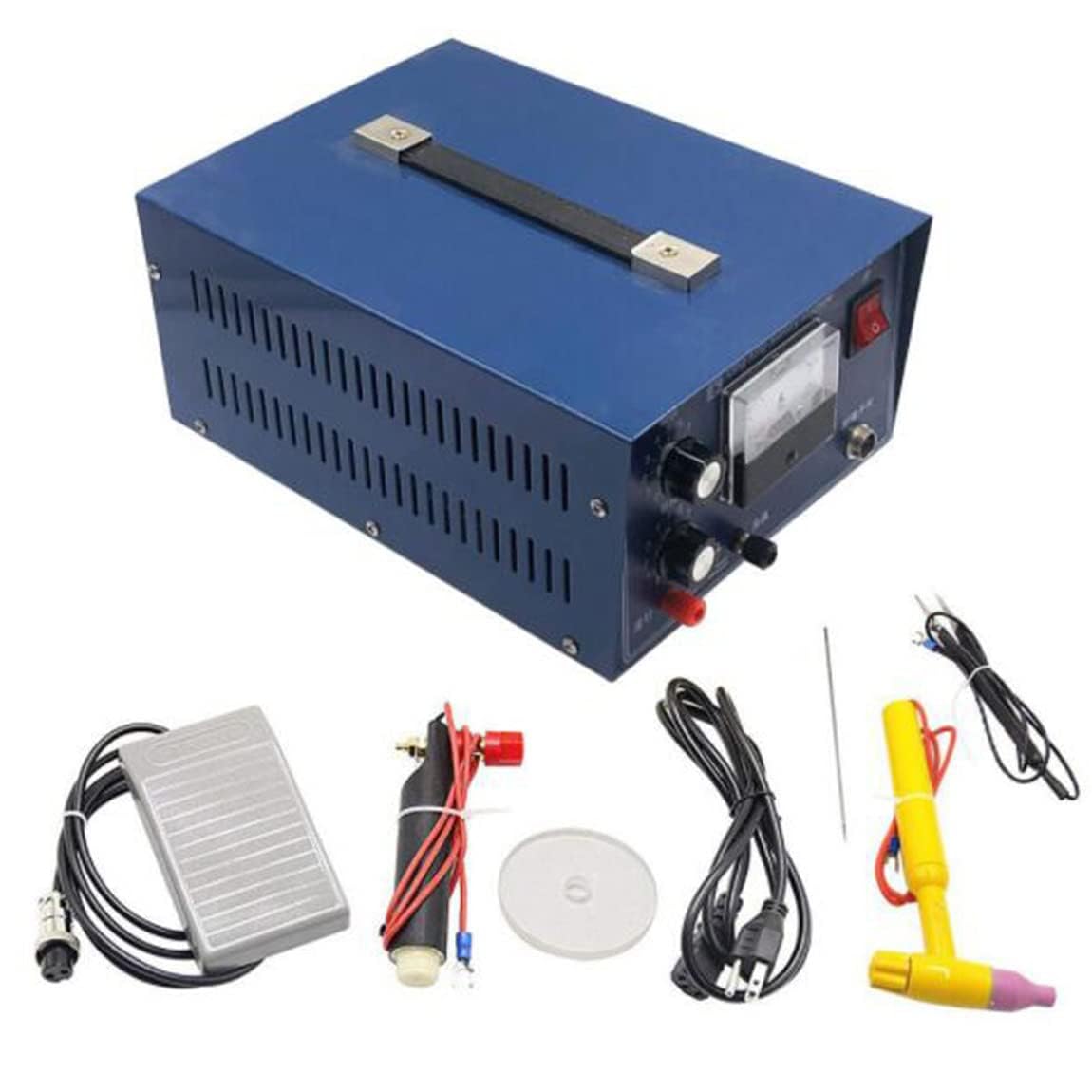 Długopis do spawarki punktowej, 400 W, 50 A, przenośne, mikrospawalnicze narzędzie do precyzyjnej naprawy biżuterii i rzemiosła w kolorze złotym, srebrnym i stalowym