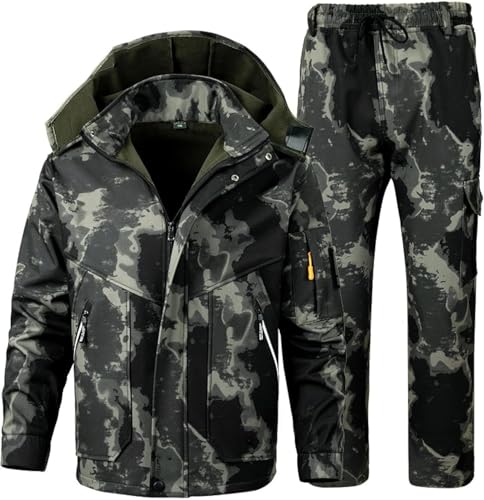 ZQSMYXGS 釣り防寒防水上下セット 3XL