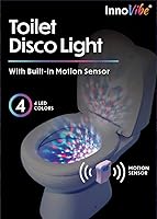 Vista 7 de Luz de discoteca para inodoro, luz de baño con sensor de movimiento, luces LED de baño, accesorios de baño divertidos, luces de inodoro dentro