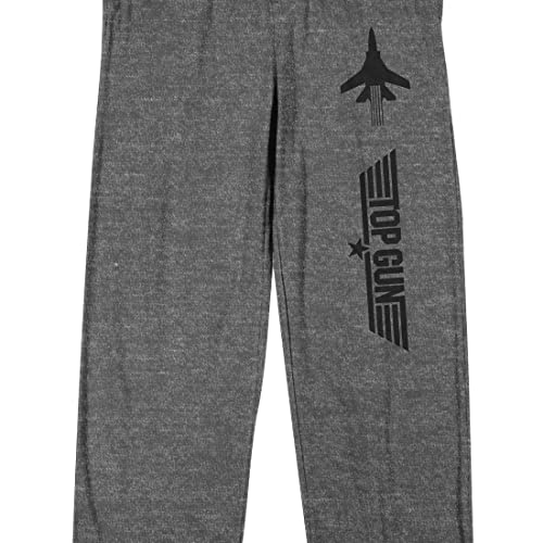 Top Gun Logo Men's Graphite Heather Sleep Pajama Pants2