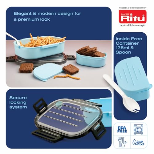 Image of RITU J-433 Evan Lunch Box for Office, School & Travel Use-1200ml