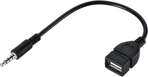 3.5mm (1/8 inch) AUX Audio Plug Male to USB 2.0