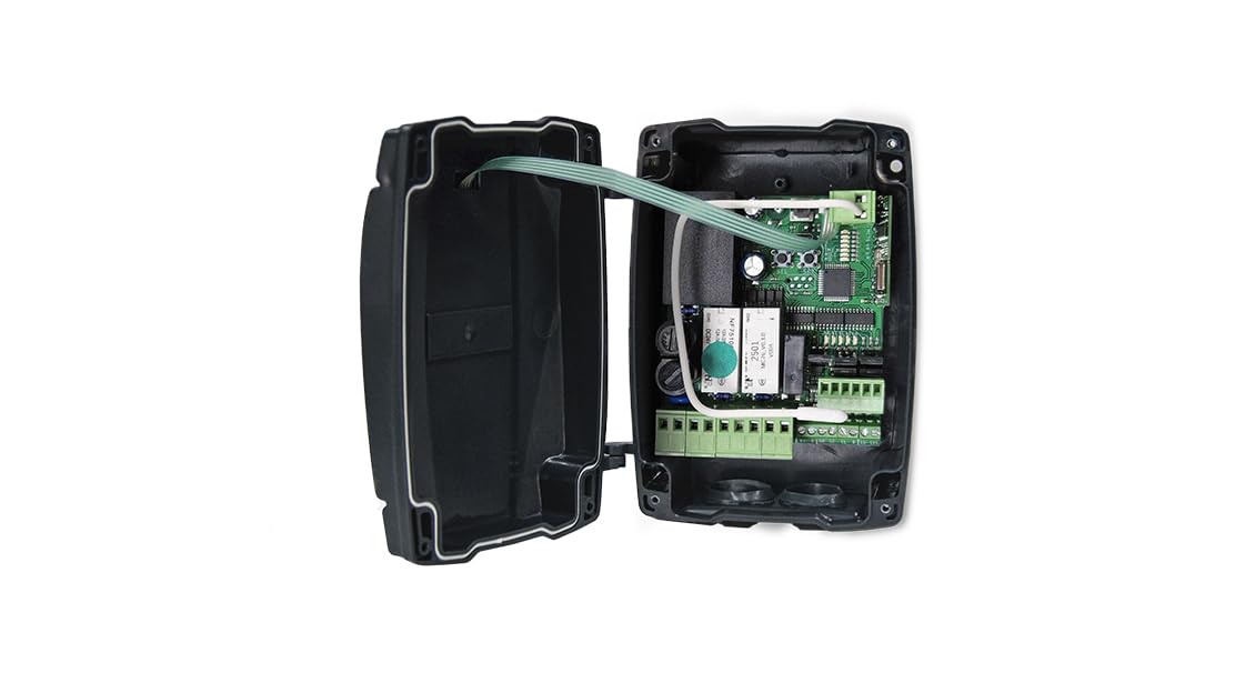 Motorline MC76 Central de control para motores enrollables, persianas enrollables, cierres enrollables con botones externos y compatible con WIFI