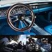 QYMOPAY 5 Hole 5 Bolt Wooden Steering Wheel, 14 Inch Grip with Black Line Racing Steering Wheel, for Racing/Rally/Motorsports/Car Simulator Driving Universal 5 Hole Racing Steering Wheel