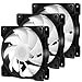 upHere 120mm Nero 3PIN Silenziosa Ventola del Case Dispositivi di Raffreddamento di Caso e Radiatori Elevato Flusso d'Aria SR12-BW3-3