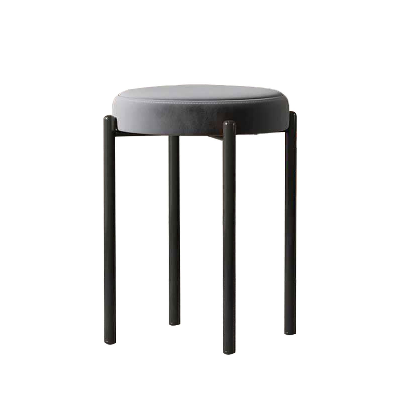 Tabouret de bar empilable au design épuré avec dossier et siège confort
