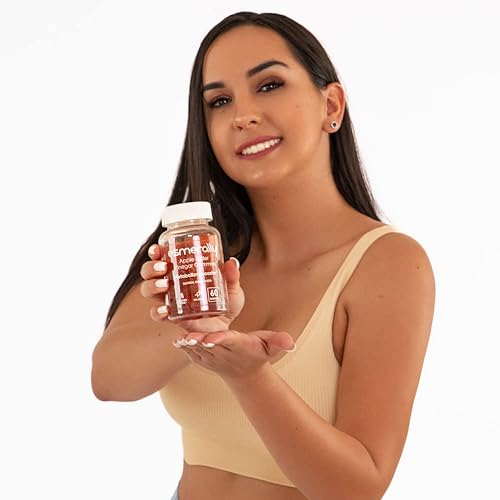 Miniatura 5 de Gomitas de vinagre de sidra de manzana - Paquete de 3 botellas - 180 gomitas - Vitaminas - Sabor natural a frutas - Sin gluten y sin OMG - Vitamina