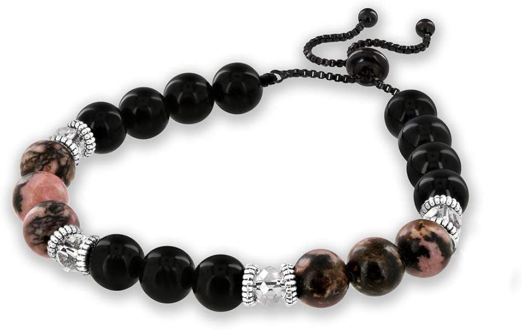 Believe London Gemstone Healing Chakra Bracelet Anxiety Crystal Natural Stone Men Women Stress Relief Reiki Yoga Diffuser Semi Precious