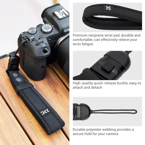 Image of JJC Camera Hand Wrist Strap for Sony ZV-1 ZV-1F ZV-E1 RX100 VII, Ricoh GRIV | Soft Strap for Sony ZV1 ZV1F ZVE1 Ricoh GR IV GR III GR4 GR3 Canon PowerShot V1 SX740 HS & More Mirrorless Digital Cameras
