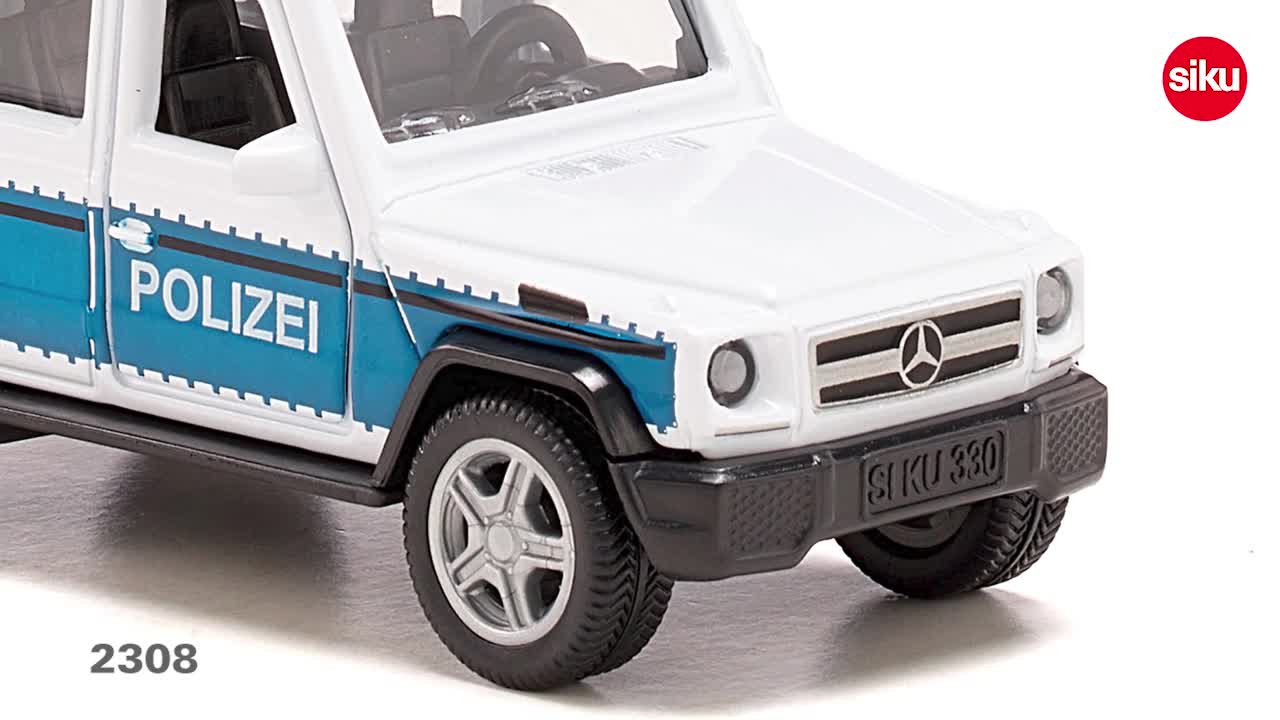 siku 2308, Mercedes-AMG G65 Voiture de police avec attelage de