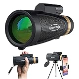 Monocular HD de doble enfoque: lente objetivo de película verde de 50 mm totalmente multicapa y el ocular está hecho de revestimiento FMC verde. Prensa BAK4 de gran tamaño, la transmisión de la luz alcanza hasta el 99,5%. Garantiza los elementos clave de un dispositivo óptico, hace que tu visión sea más brillante, más clara y ofrece imágenes nítidas. Te harán tener una experiencia increíble.