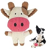 T'CHAQUE Dog Plush Toys with Squeaker Soft Cotton Puppies Stuffed Chew Toy Durable Animal Dogs Doll
