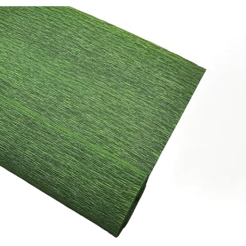 Carytalee Crepe Paper Rolls for Flower Makand and Birthday Wedding Party Decoration - 250 x 25cm, Dark Green Cover