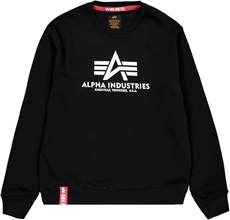 Alpha Industries Men's Basic Sweater Neon Print Sports Hoodie pack of 1