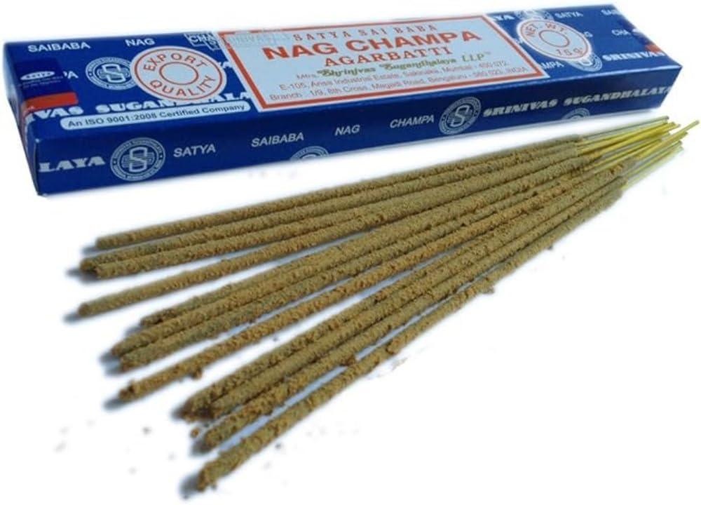 Amazon.co.jp: SATYA SAI BABA NAG CHAMPA お香 インド【ナグチャンパ