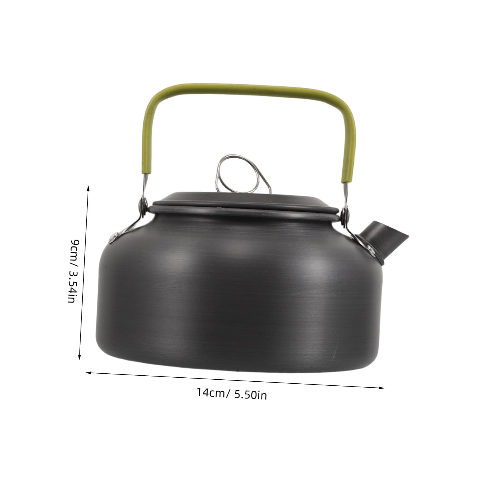 Abaodam Portable Outdoor Tea Kettle Aluminum Alloy Camping Water Boiler for Efficient Heating for Hiking Travel and Office Use Multi Function Coffee Accessories