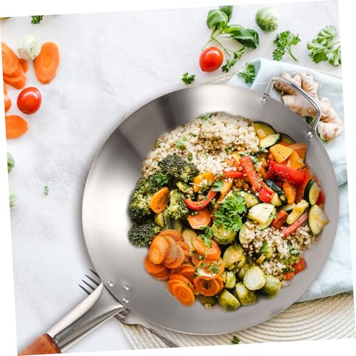 Wok de acero inoxidable Cabilock con mango único miniatura 5