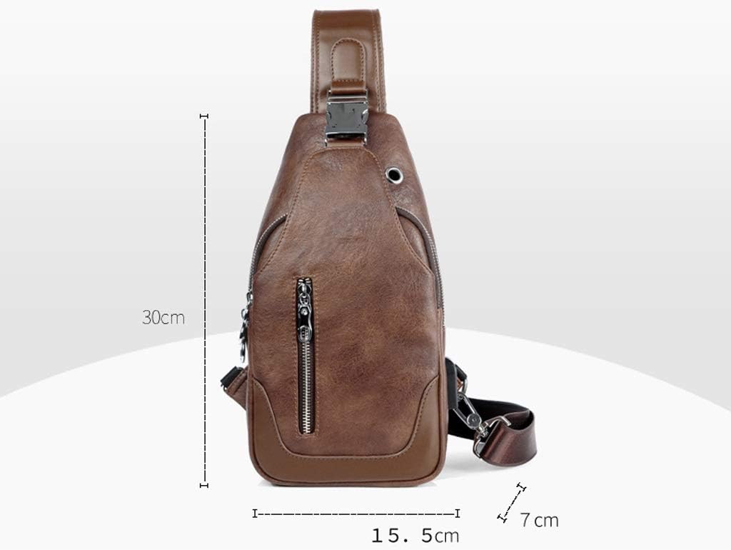 Men's Chest Bag New Casual Shoulder Messenger Bag Sports Diagonal Small Backpack Male Trend Chest Bag