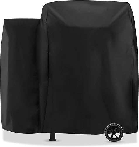 Miniatura 13 de Cubierta para ahumador de pellets Pit Boss PBV3P1 Serie 3 vertical, 600D resistente al agua, resistente a los rayos UV, 73551, diseño de cremallera,