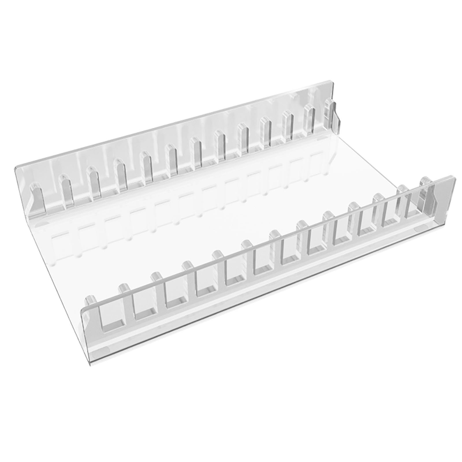 Buxuaaaa Case Organiser for Console Disks with 12 Slots Clear Acrylic Construction Stable Desktop Stand Game Case Display Stand