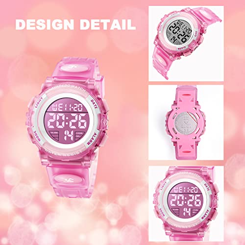 Image of Kids Watch,Boys Watch for 3-15 Year Old Boys,Digital Sport Outdoor Multifunctional Chronograph LED 50 M Waterproof Alarm Calendar Analog Watch for Children with Silicone Band,Kids Gift