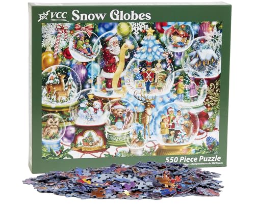 Vermont Christmas Company VC1318 Snow Globes' Jigsaw Puzzle 550 Piece thumb #3