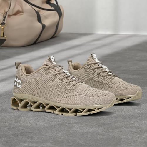 Image of Chopben Men's Running Shoes Blade Non Slip Fashion Sneakers Breathable Mesh Soft Sole Casual Athletic Walking Shoes