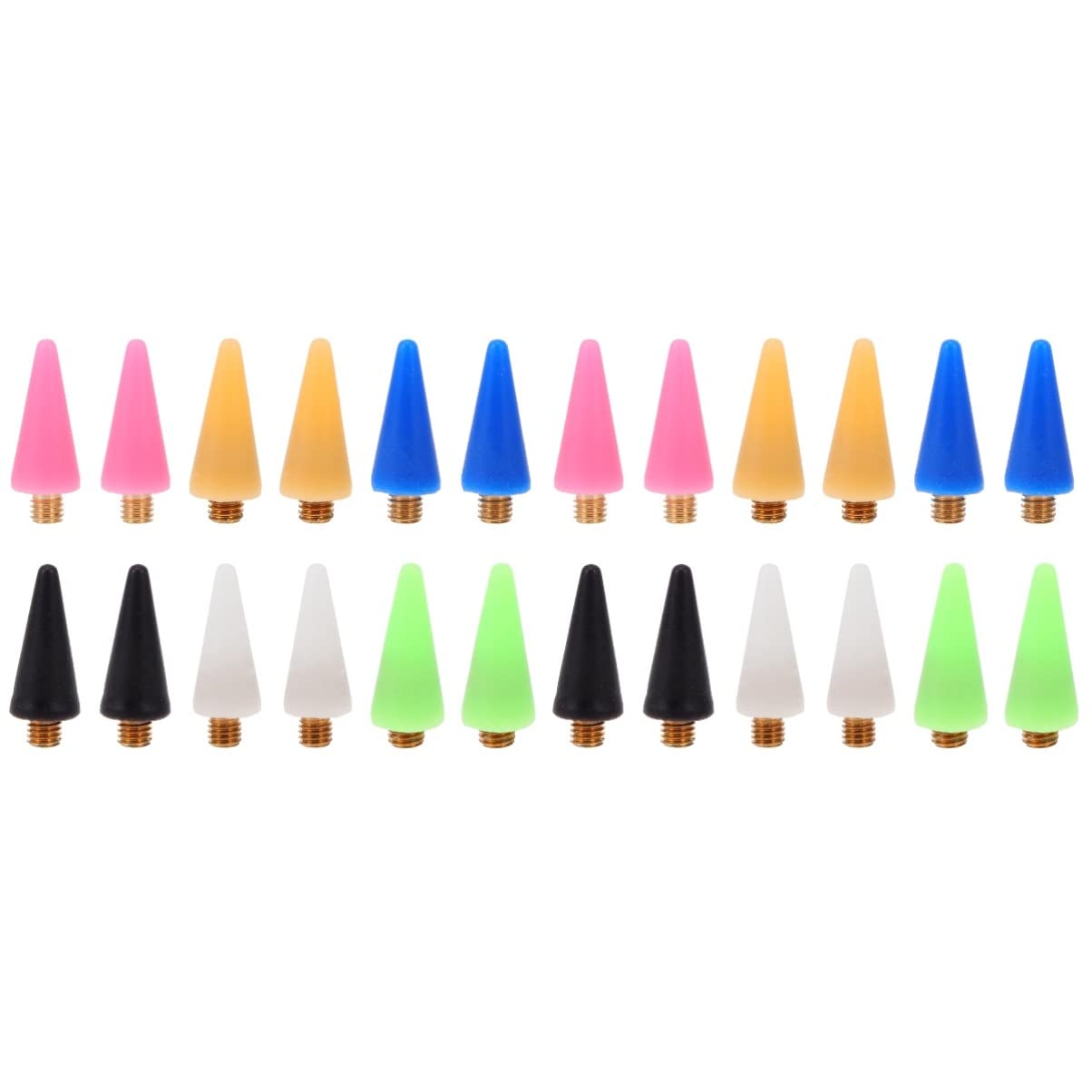 FRCOLOR Tools 24 pcs Wax Replacement Rhinestones Picker Wax Head Rhinestone Pen Wax tip Wax Head Replacement Head Nail Rhinestones Manicure Manicure Nail Art Tools