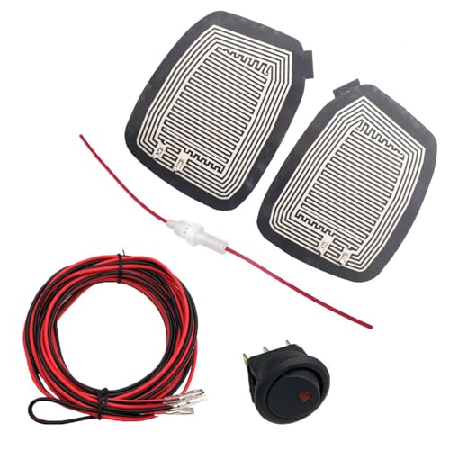 Car Rear Mirrors Heater - Electric Side Mirror Glass Heating Pad, Fast Warm Demister Film, Safe Weather Defog Accessory | Cars Vehicle Winter Rain Driving for Cars, Vehicle, Winter, Rain