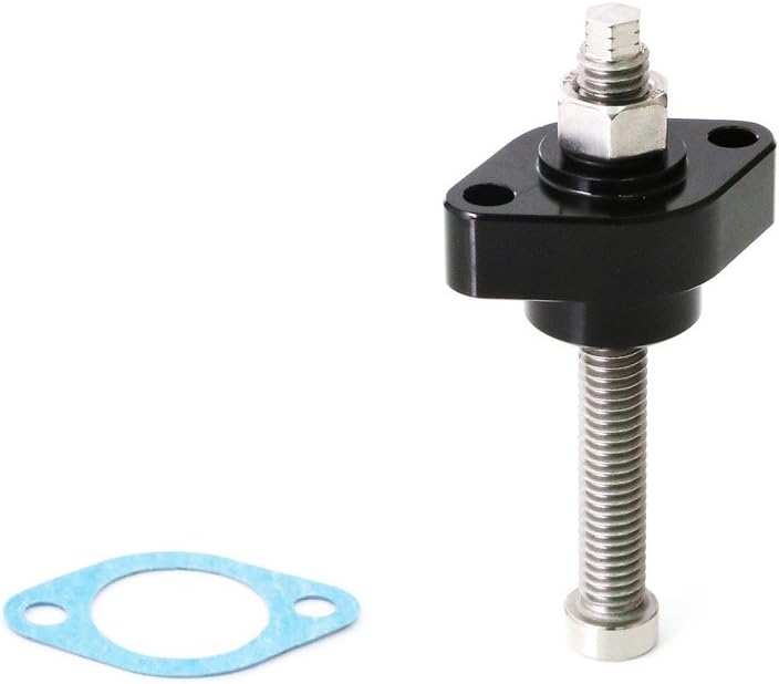 MC MOTOPARTS Black CNC Manual Cam Chain Tensioner - Compatible with ZR550 Zephyr, KLX450, KX450F, Ninja 250R, Ninja 300R, Versys-X 300 (KLE300), Replacement for 12048-0040/12048-0084