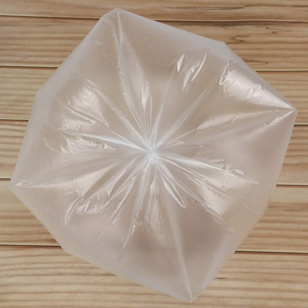Sacchi per pattumiere trasparenti da 40 L, sacchetti per pattumiere, 200 sacchetti