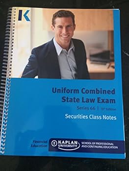 Spiral-bound Uniform Combined State Law Exam Series 66 10th Edition Class Notes Book