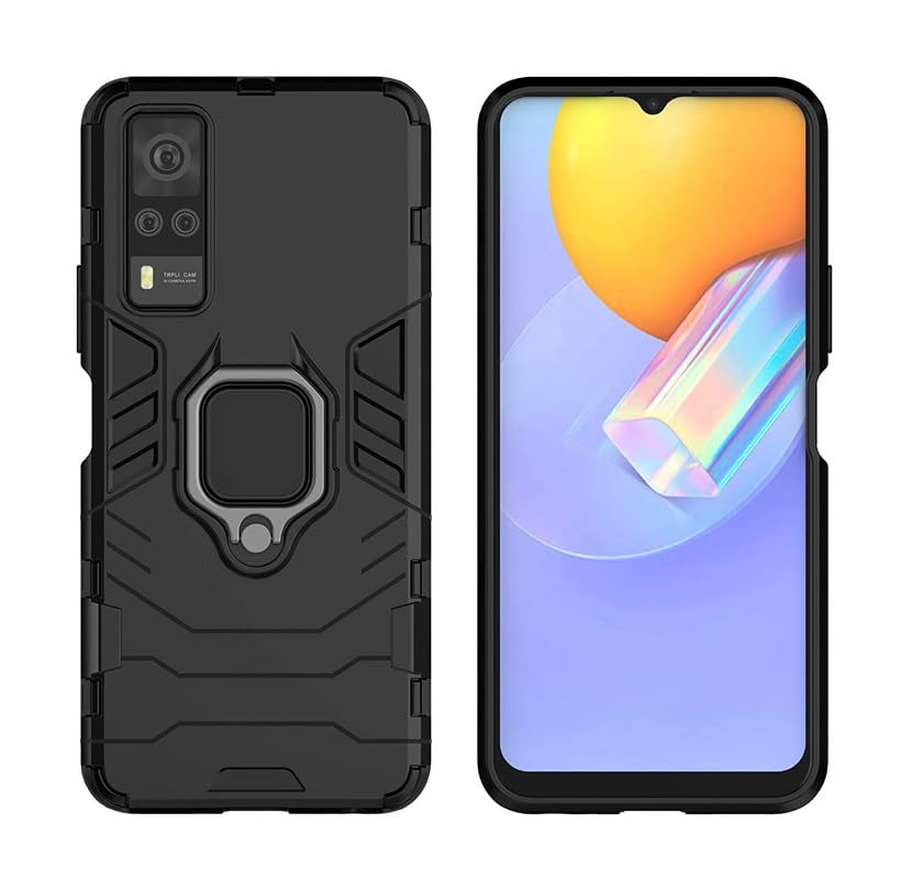 OneLike 360° Rugged Armor Shockproof Slim Drop Full Body Protection Robot Ring Phone Back Cover for vivo Y51a - Black (B0CKLVCKBK) Amazon Price History, Amazon Price Tracker