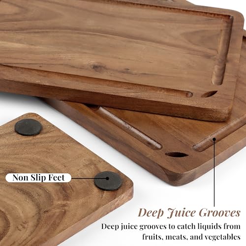 Set de 3 Tablas de Cortar de Madera Acacia Rectangulares miniatura 6