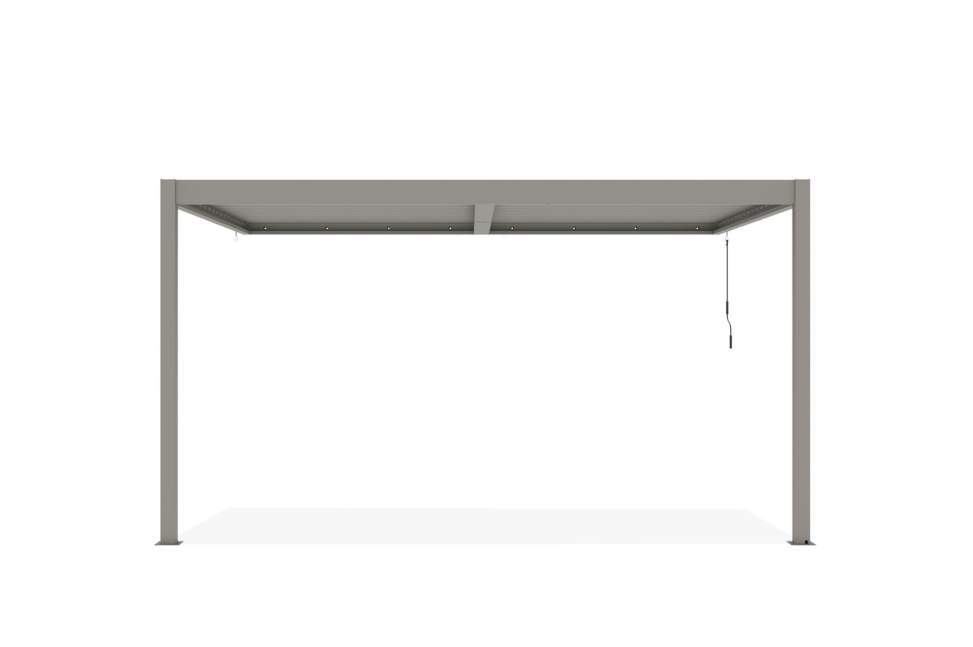 Cazeboo Pergola bioklimatyczna oparta 4x3m Piana Aluminium Taupe