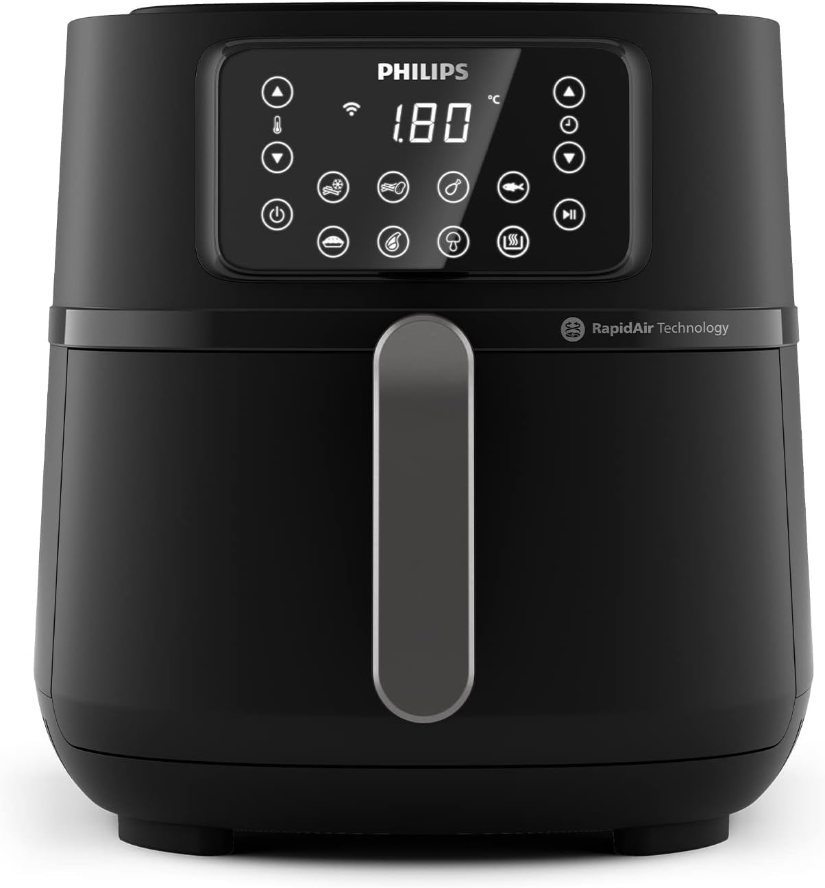 Philips Airfryer Serie 5000 XXL, WIFI, 7,2L (1,4Kg), Freidora De Aire con función 16 en 1, 90% Menos de grasa, Tecnología Rapid Air, Pantalla Digital, 8 preajustes, NutriU App con Recetas (HD9285/90)