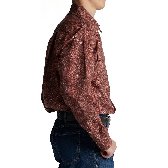 Justin HJ-1508 HJ Sons Two Pocket Shirt - Men's Western-Style Long Sleeve, Snap Closure, Wrinkle-Free3
