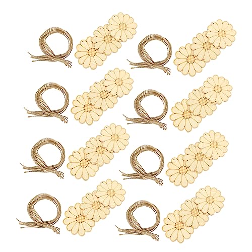 Cabilock 50 セット 木材チップの塗装 家の装飾 空欄 diyの絵画スライス クラ