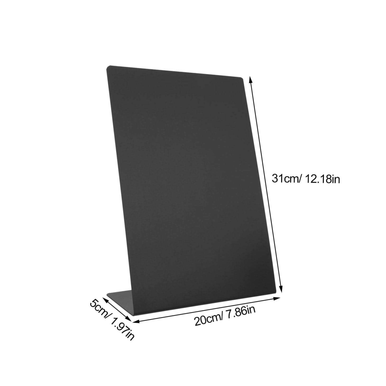 Holibanna 5Pcs Acrylic Tabletop Signs for Weddings and Events Blank Reception Table Signs Price Labels Chic Shape Design for Party Decorations