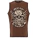 King Kerosin - Canotta da uomo, colore: Marrone marrone M