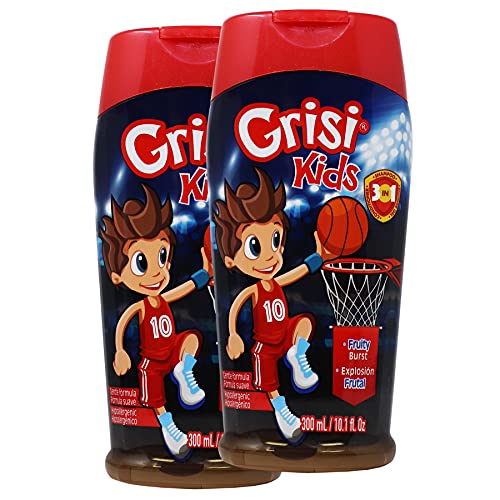 Grisi, Kids Chamomile Shampoo Cleansing Conditioning and Lightening Boys Shampoo with Chamomile Extract Lightens Naturally ParabenFree Hypoallergenic 2-Pack of 10.1 FL Oz, 2 Bottles