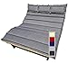 Produktbild XXL Auflage Polster Kissen Sitzkissen mit Kopfkissen für Waldsofa Himmelsliege Relaxliege Saunaliege (hellgrau, Standard XXL)